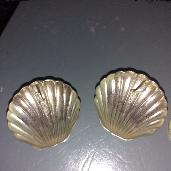 VINTAGE!/ STERLING SEASHELL POST EARRINGS β€οΈ - Picture 11 of 14